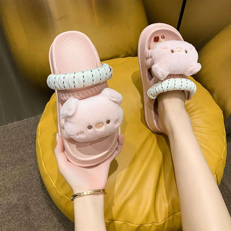 Custom logo  home cute FROG carton  Household Slides Slipper SANDALS Bedroom outdoor pillow  Slippers