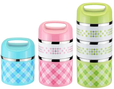 New design kids stainless steel bento lunch box tiffin box lunch with handle