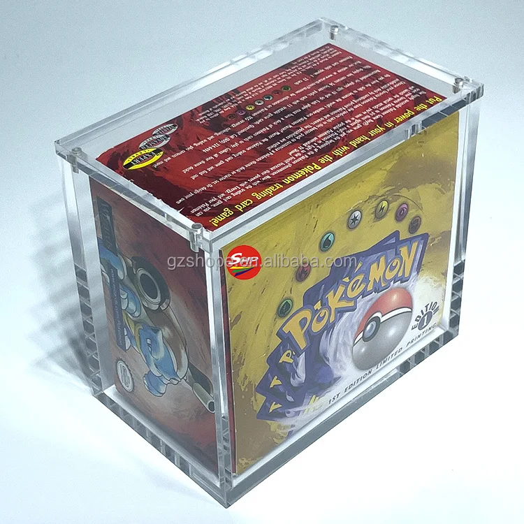 SHP High Quality Pokemon TCG Scarlet and Violet Twilight Masquerade Acrylic Case English Booster Box For Trading Card Game