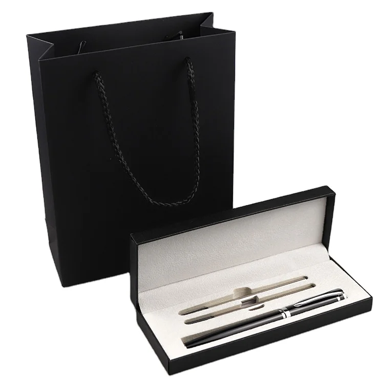 Promotion Customized Logo Luxury Business Gift Office Black Metal Ballpoint Carbon Fiber Pen