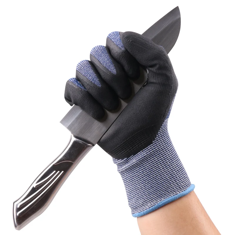 XINGYU HPPE 15G Nitrile Microfoam 4X42C Nitrile Foam Coated Cut Resistant  Safety  Gloves Work Hand Gloves
