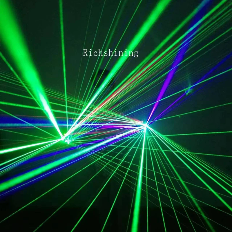 RICHSHINING Red Green Blue Puper Laser Gloves For DJ Show Flashing Stage Dance Led Laser Gloves Performance Props For Party