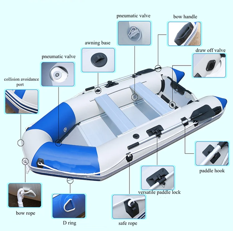 High Speed fishing zodiac drop stitch fabric Inflatable boat