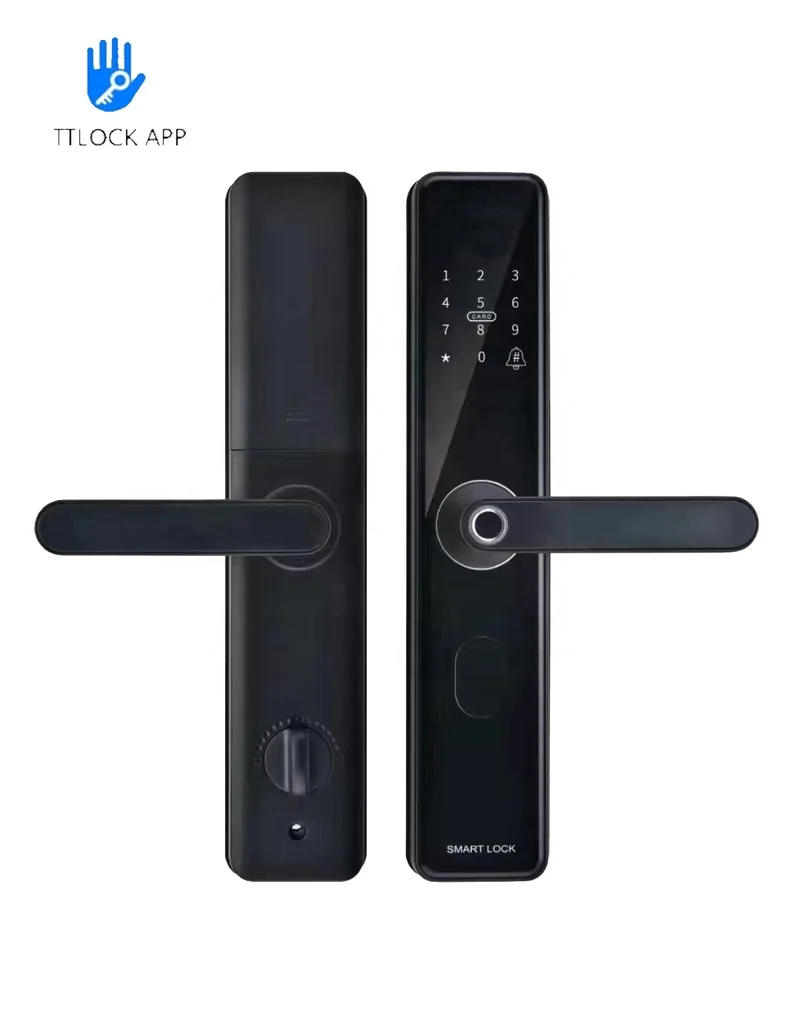 Ttlock smart lock for home security smart anti-peep digital door lock APP  triple anti-theft protection intelligent door lock