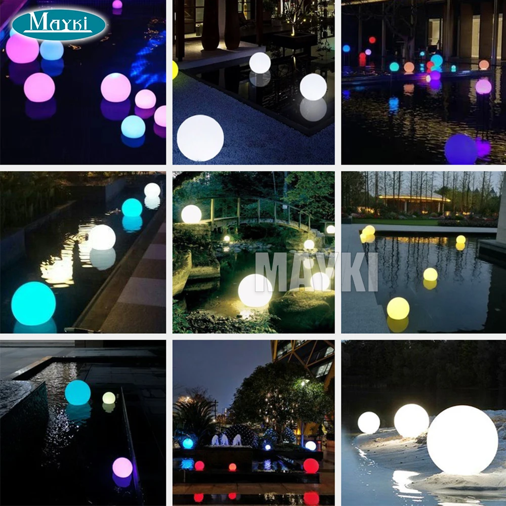 Outdoor Globe Lawn Lamps Home Decoration Rechargeable LED Light Ball Sensory Lights for Autistic Children