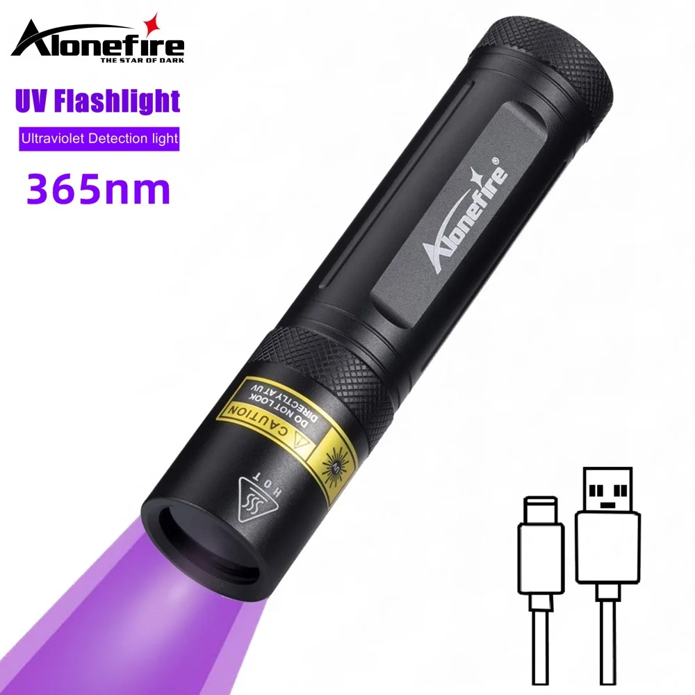 Светодиодный фонарик Alonefire SV77 10 Вт 365 нм