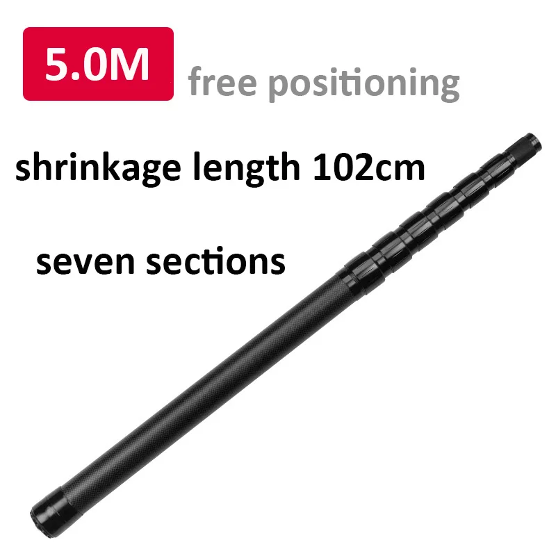 3-section telescopic carbon fiber tube camping sunshade wind-resistant tent pole rod