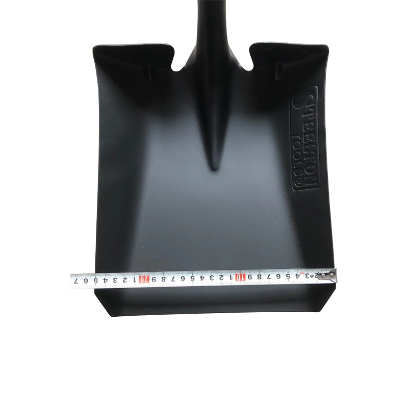shovels digging farming Carbon metal Wooden Handle Tools Agricultural tools square flat shovel