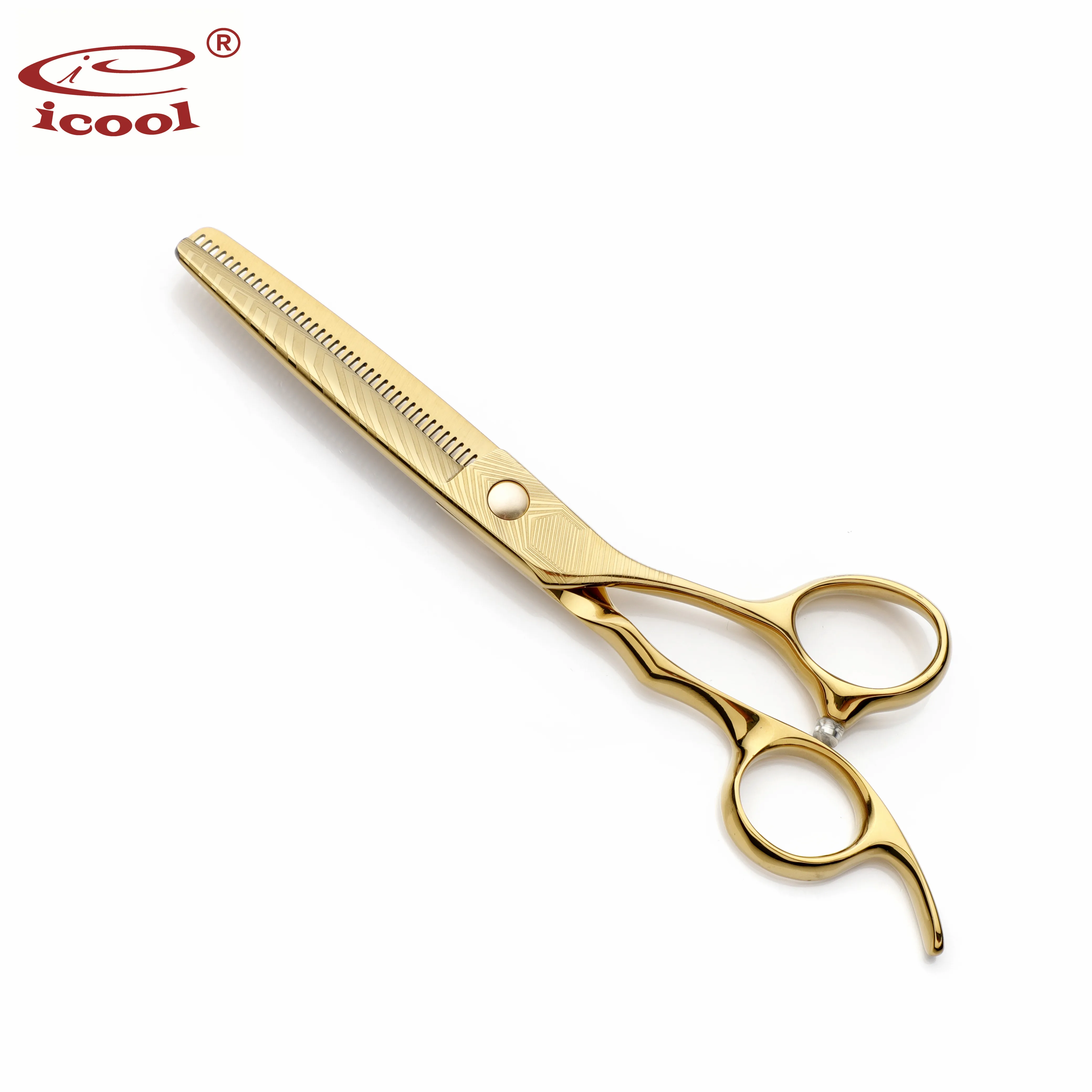 Professional Hair Cutting Scissors Set 6' Rose Gold Carven Scissors Kit