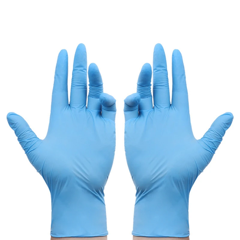 Powder Free Disposable Blue Nitrile Examination Micro-Touch Medical Touchntuff Lab Gloves