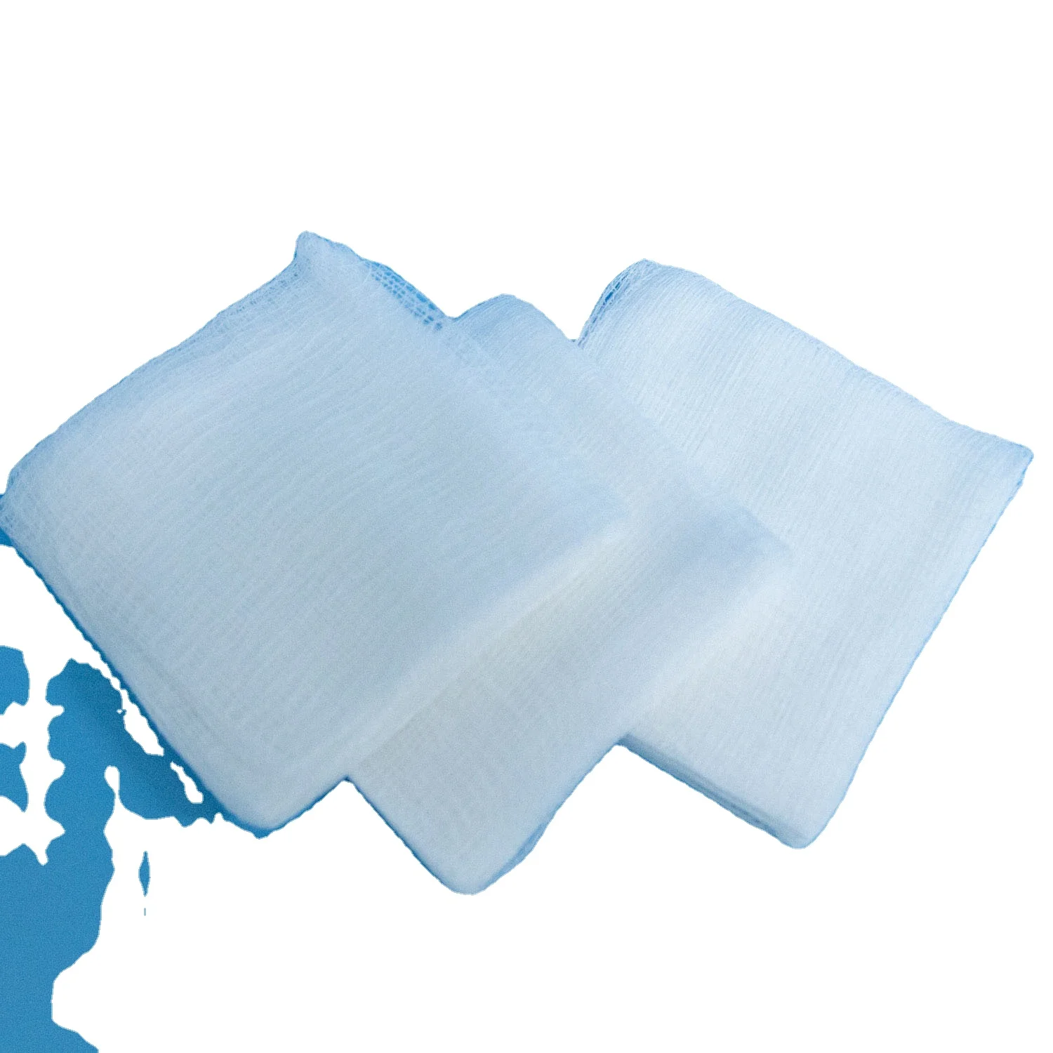 HUADA Factory Supply  Surgical 100% Cotton Sterile  Gauze Swab, Abdominal Sponges B.P.C 10cm x 10cm x 8ply , 10pcs per bag