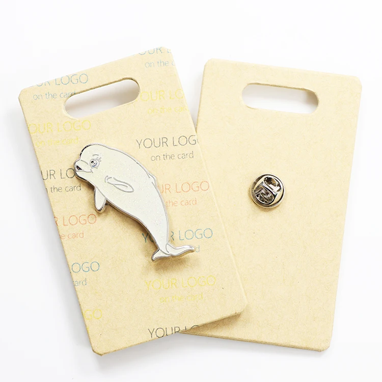 High quality personalize supplier custom cute anime trendy glitter enamel pin with a backing card