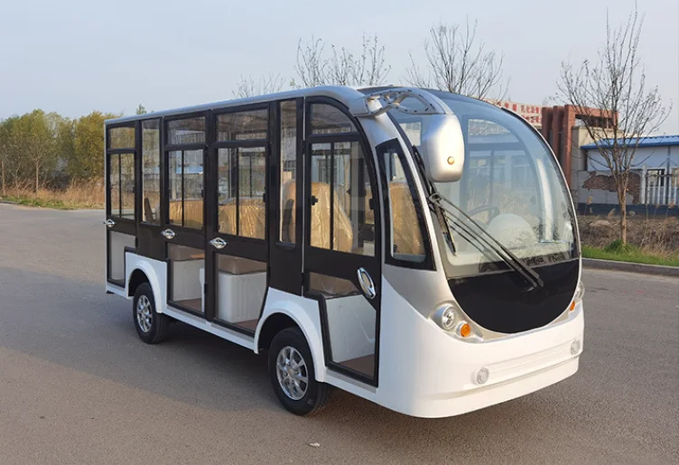 Новый закрытый автобус экскурсионные автобусы со стеклянными дверями внедорожный автомобиль Электрический туристический мини-автобус цена