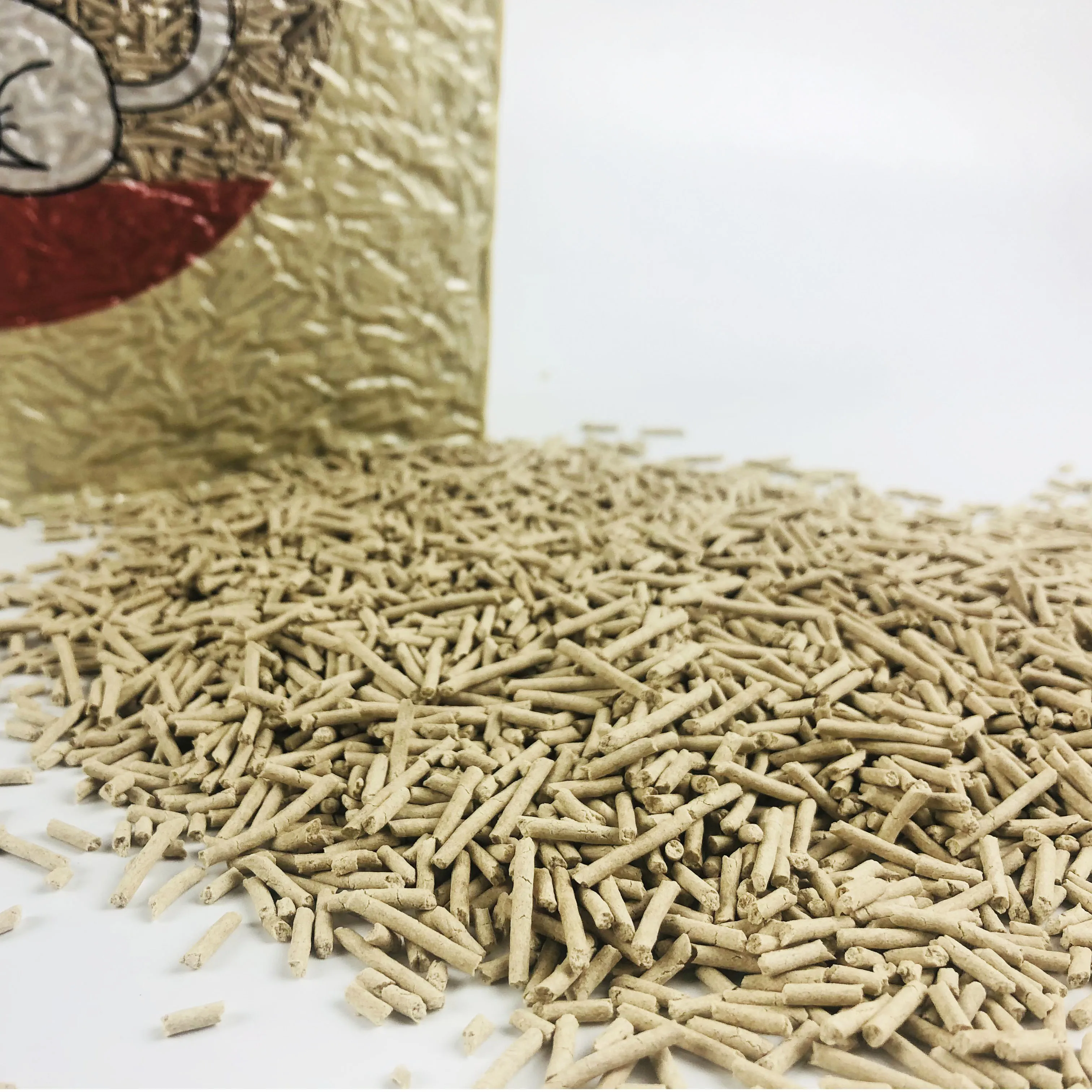 Clumping Tofu Cat Kitten Litter 6L Degradable Plant Cat Litter Pasir Kucing 6L