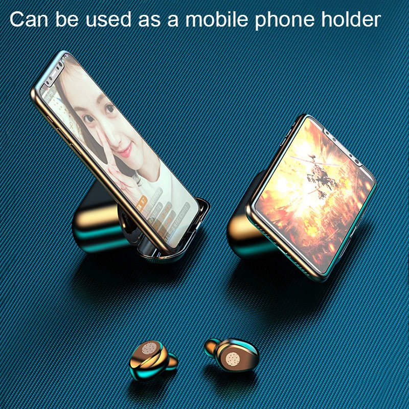 Touch Control Wireless Charging 8D ANC Stereo Earphone F9 TWS Earbuds