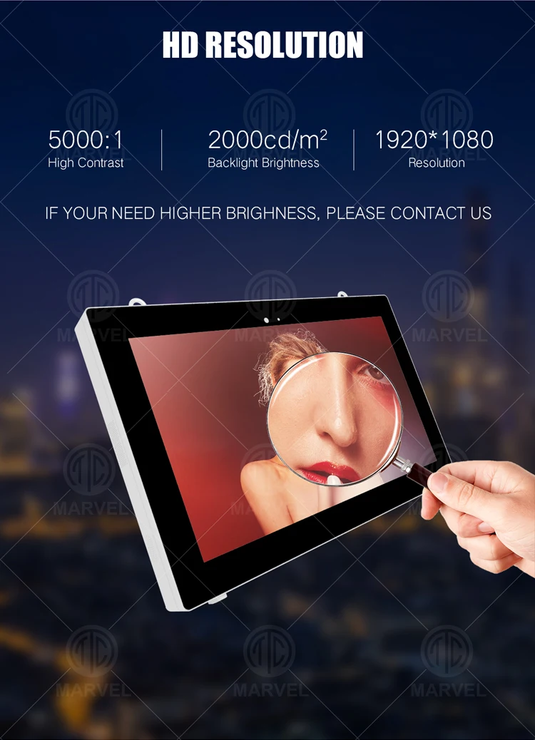 43 55 inch outdoor shop mall video wall mounted lcd waterproof touchscreen monitor outdoor digital display wall mounted