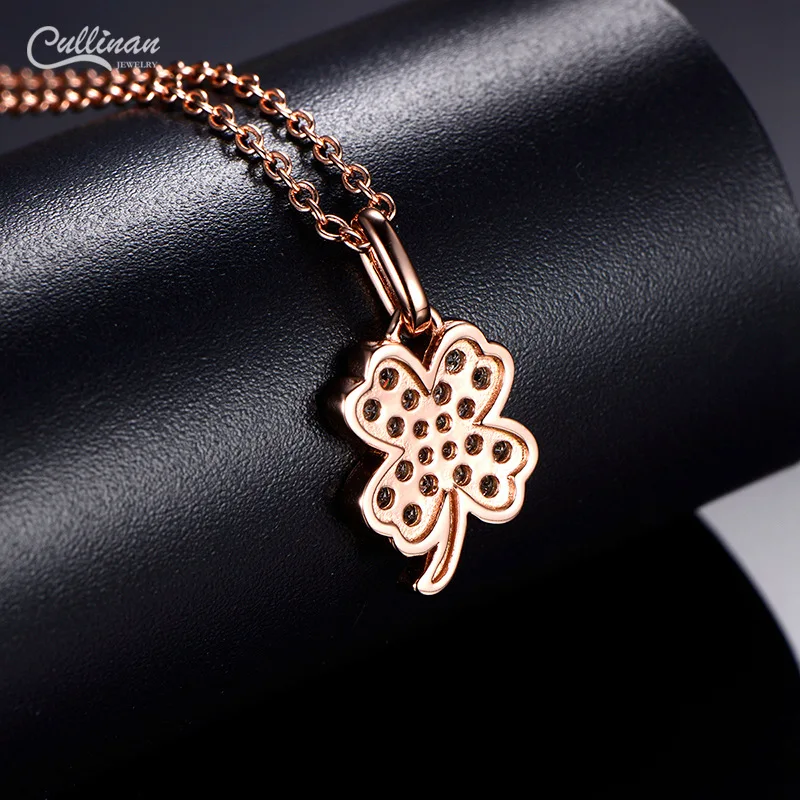 European And American Style Personality 925 Sterling Silver Lucky Four-leaf Clover Necklace Clavicle Chain For Women Girls