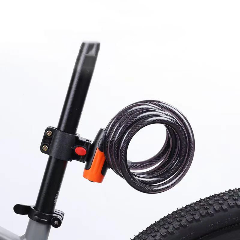 keyless silicone Bike security Lock Combination Chain Bicycle Cable Bikelock custom locks Combination for bicycle