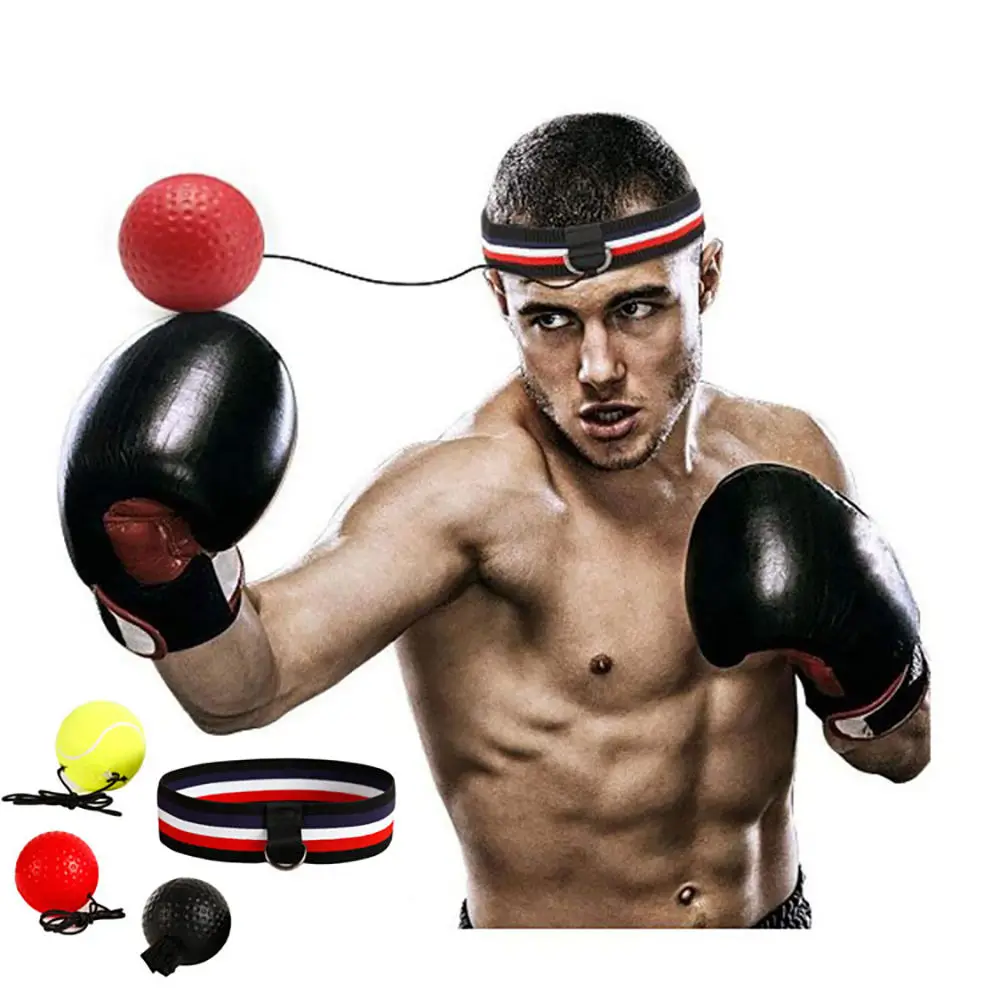 Speed Game Wrecking Headband Training Reaction  Dubal End Punching Boxing Reflex Ball