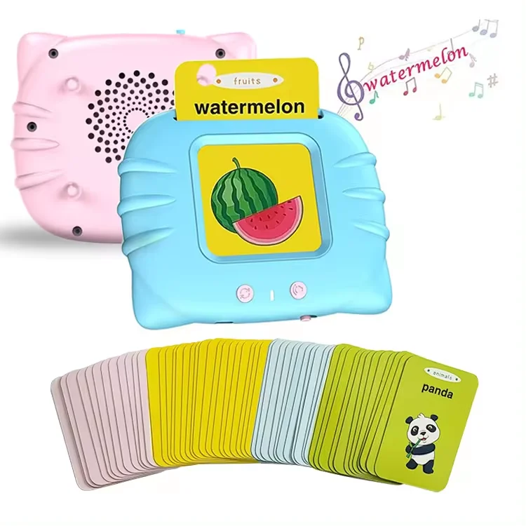 Early Educational English Sight Words Flash Cards Kids Learning Machine Talking flash cards/cognitive cards Device Learning