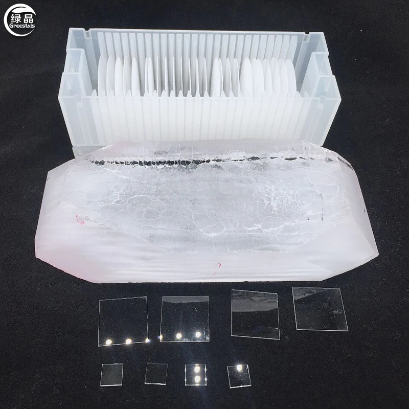 Manufacturer Customized quartz SiO2 single crystal substrate 10*10*0.5mm SSP
