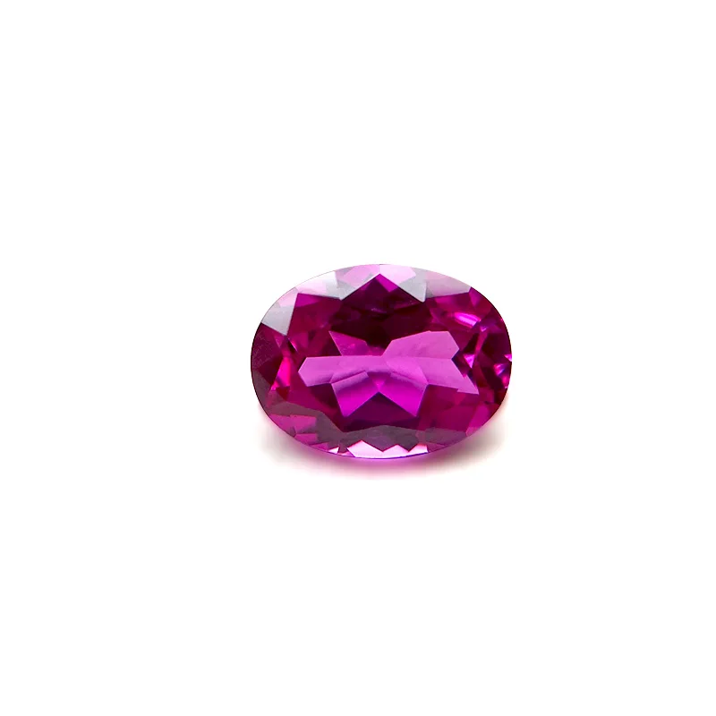 Factory Direct Sale Loose gemstones Ruby Corundum 3#Oval Cut Pink gemstones