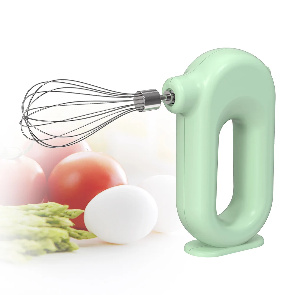 Standing Style 4 Speeds Kitchen Cream Egg Starch Automatic Mini Usb Rechargeable Wireless Rotary Electric Egg Beater