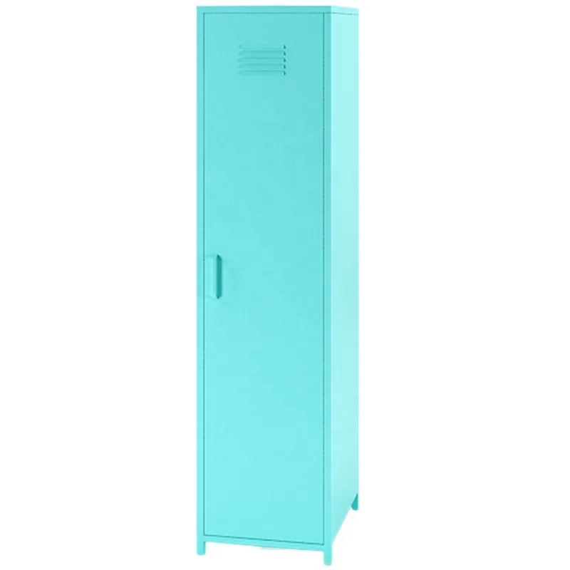 Cheap Single Door Cabinet Household Wardrobe Color Storage Metal Locker