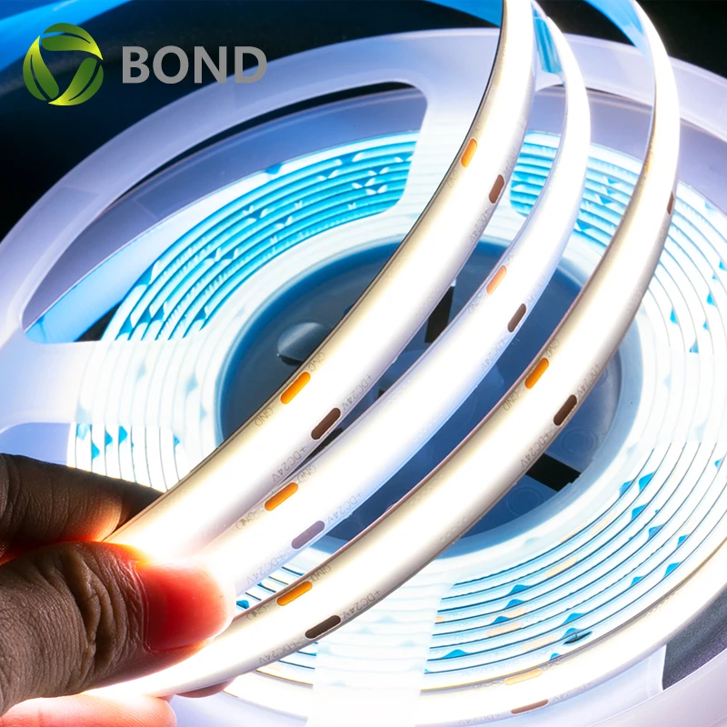 Dc12 24v Flexible Cob Led Strip High Density No Spot 320led 480led 14w/meter Warm White/nature White/white/red/green/blue/yellow