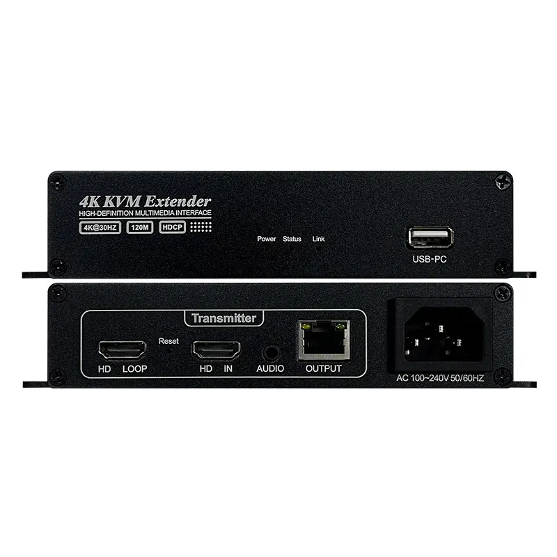 4K HDCP2.0 удлинитель сигнала для KVM 120 м Разветвитель RJ45 Ethernet петля выходы OS Android монитор