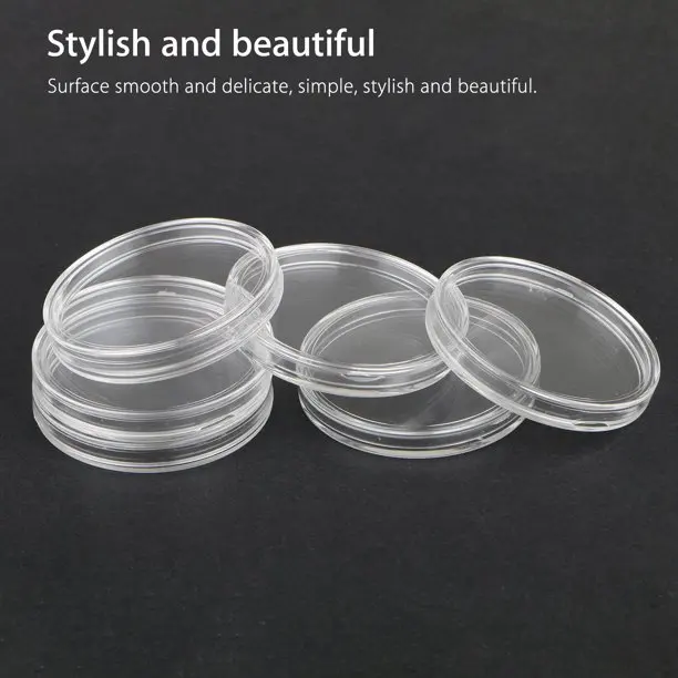 Gold Coin Collecting Protective case 46/38/30/25/20mm Coin Capsules Storage Holders with Adjustable Ring Pads