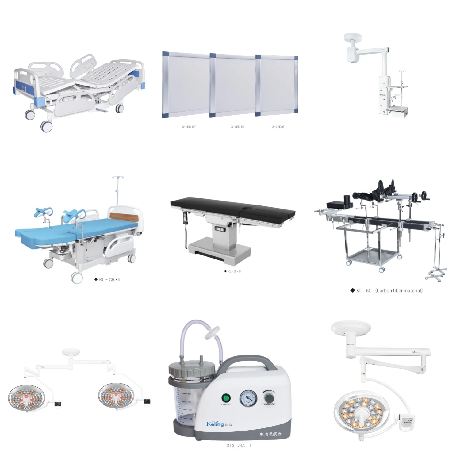 Высокопроизводительный медицинский кабинет больничная койка операционный стол и бестеневая лампа