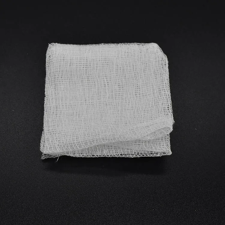 medical surgical absorbent 100% cotton 20x20cm small size compresses gauze swab pad