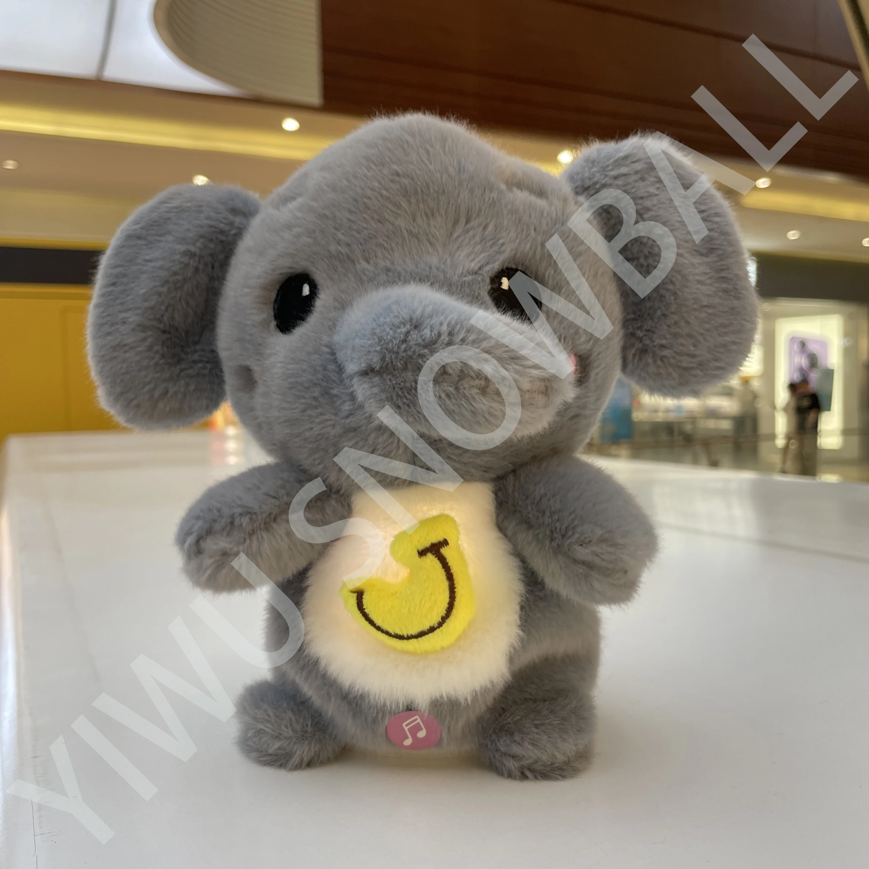 High Quality Soft Kawaii Educational Talking Singing Musical Elephant Stuffed Animal Elephant Plush Electronic Toy Gift For Kid