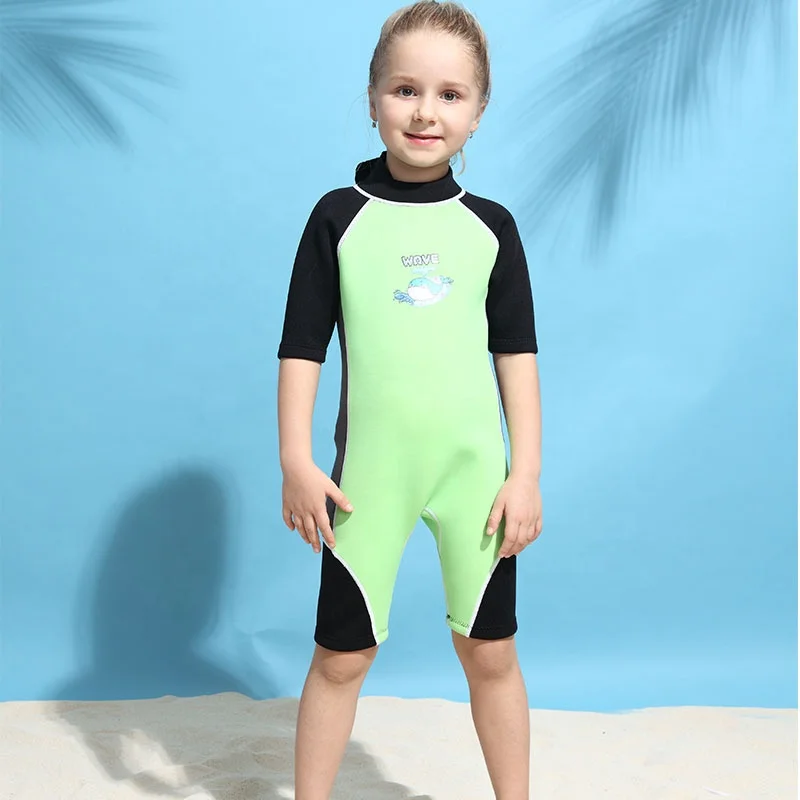 Children UV protection Child beach swimming suit kids diving wetsuit