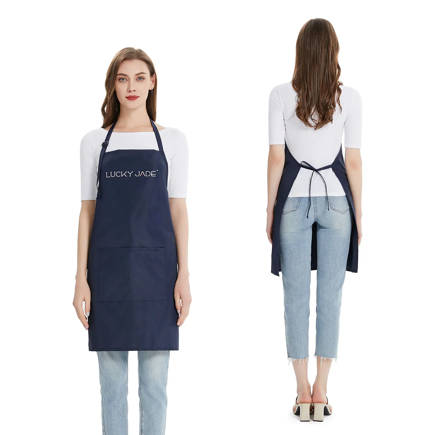 OEM Professional Custom Waterproof Haircut Hairdresser Barber Shop Salon Apron With Pockets For Beauty Salon Men And Women 5B2