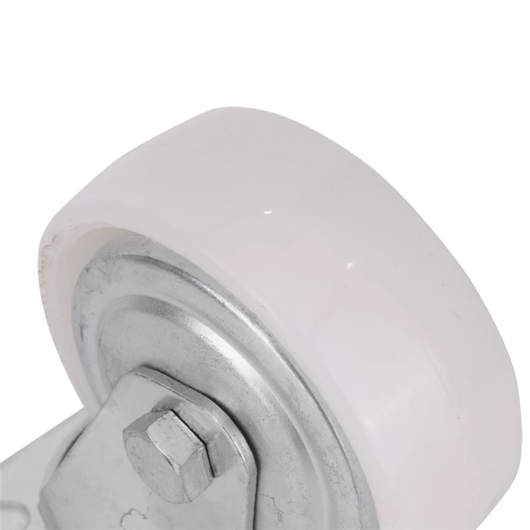 5 дюймов резьба штока шарнирного соединения резиновые Кастер с тормозом