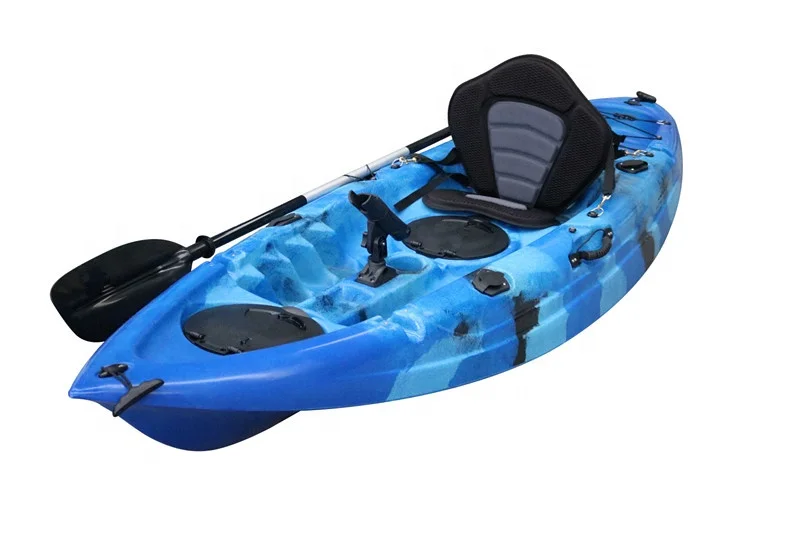New designed small cheap fishing kayak with 4 fishing rod holders leisure kayak