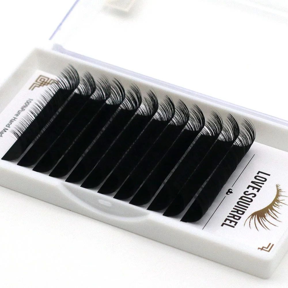 Yucagci Private Label 0.03 0.05 0.07 Korea Silk Faux Mink 3d B Bc C Cc D Dd L Lc Ld M Curl Volume Classic Eyelash Extensions