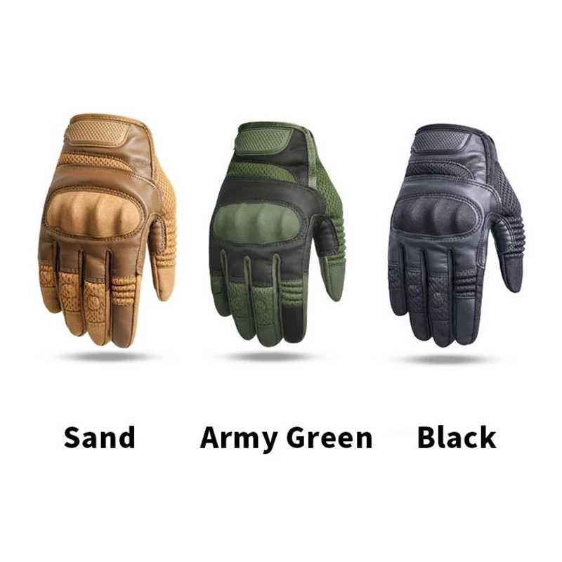 2022 Factory Touchscreen Full Finger Knuckle Protection Anti Slip Outdoor Sports Motorcycle Racing Gloves