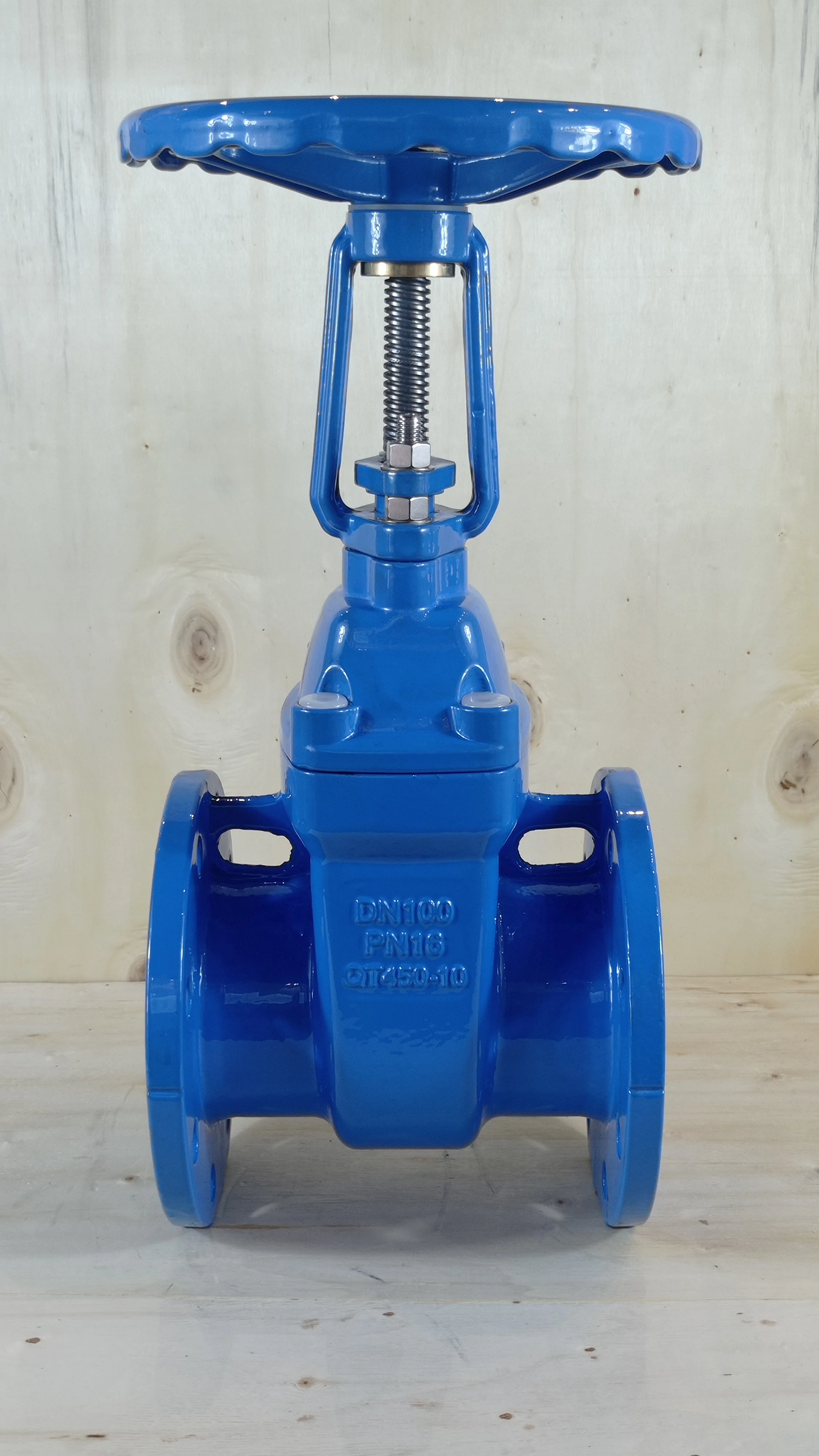 China Manufacturer DN50-DN300 Industrial Valve Cast Iron Ductile Iron Rubber Seal Flange Gate Valve