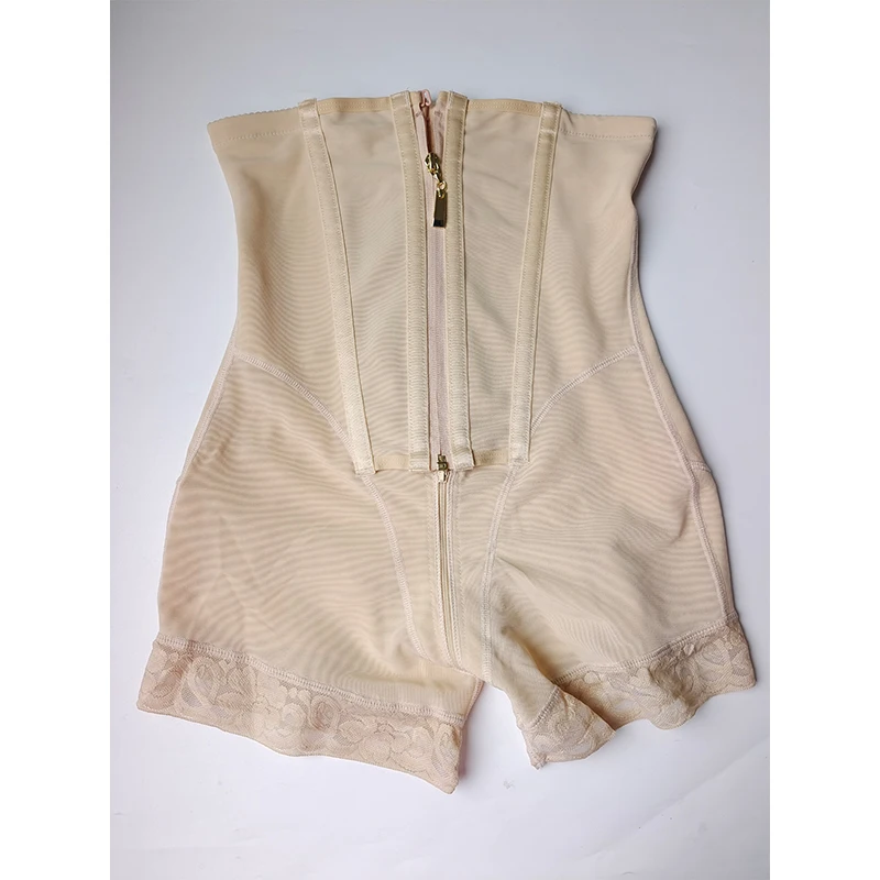 BOJIN Women Adjustable Firm Compression Shapers Tummy Control Butt Lift Girdle Waist Trainer Golden Zipper Slim Fajas Shorts