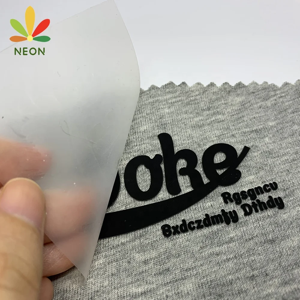 Custom 3D Logo Heat Press Silicone Raised Rubber Heat Transfer Iron On Patch Sticker for T-Shirt/Garmet