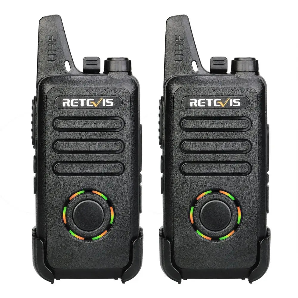 Updated FRS License free 22CH business Two Way Radio for Restaurant Hotel Cabaret Shopping mall Bars Church museum Retevis RT22S