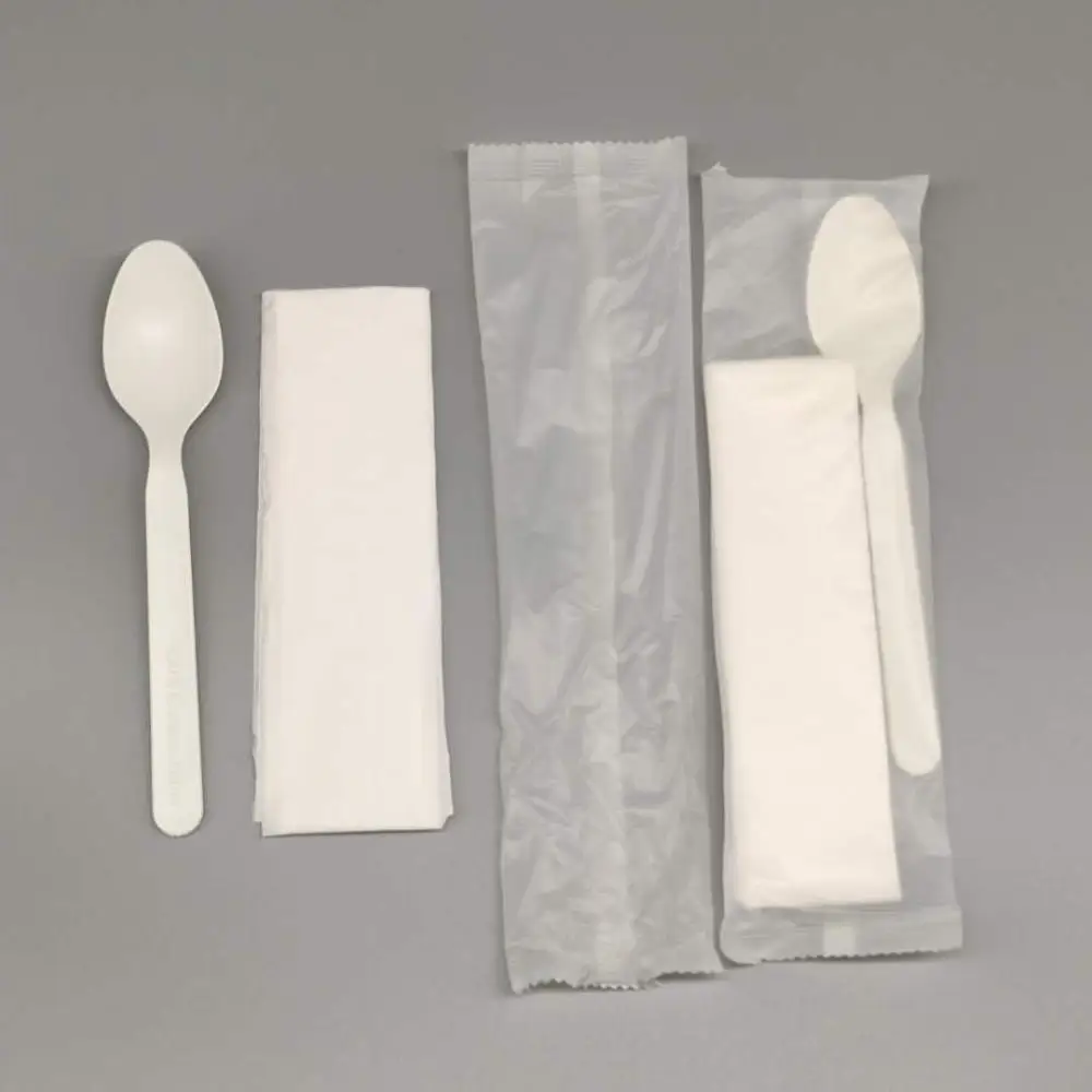 
GreenWorks Eco-friendly disposable flatware spoon Durable plastic chinese soup spoon 