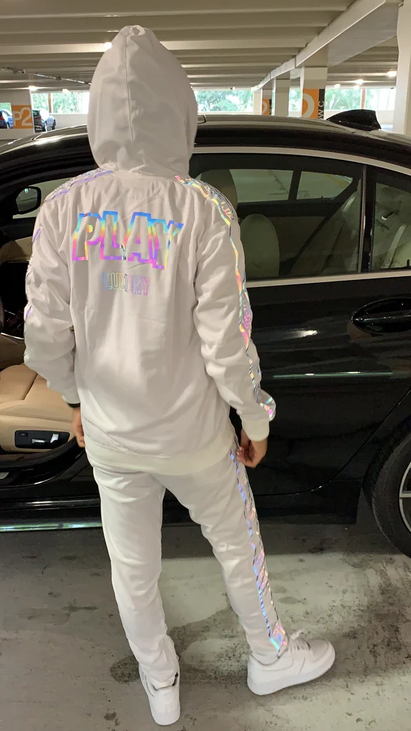 Оптовая продажа унисекс спортивные толстовки на заказ 3м отражающие мужские спортивные костюмы