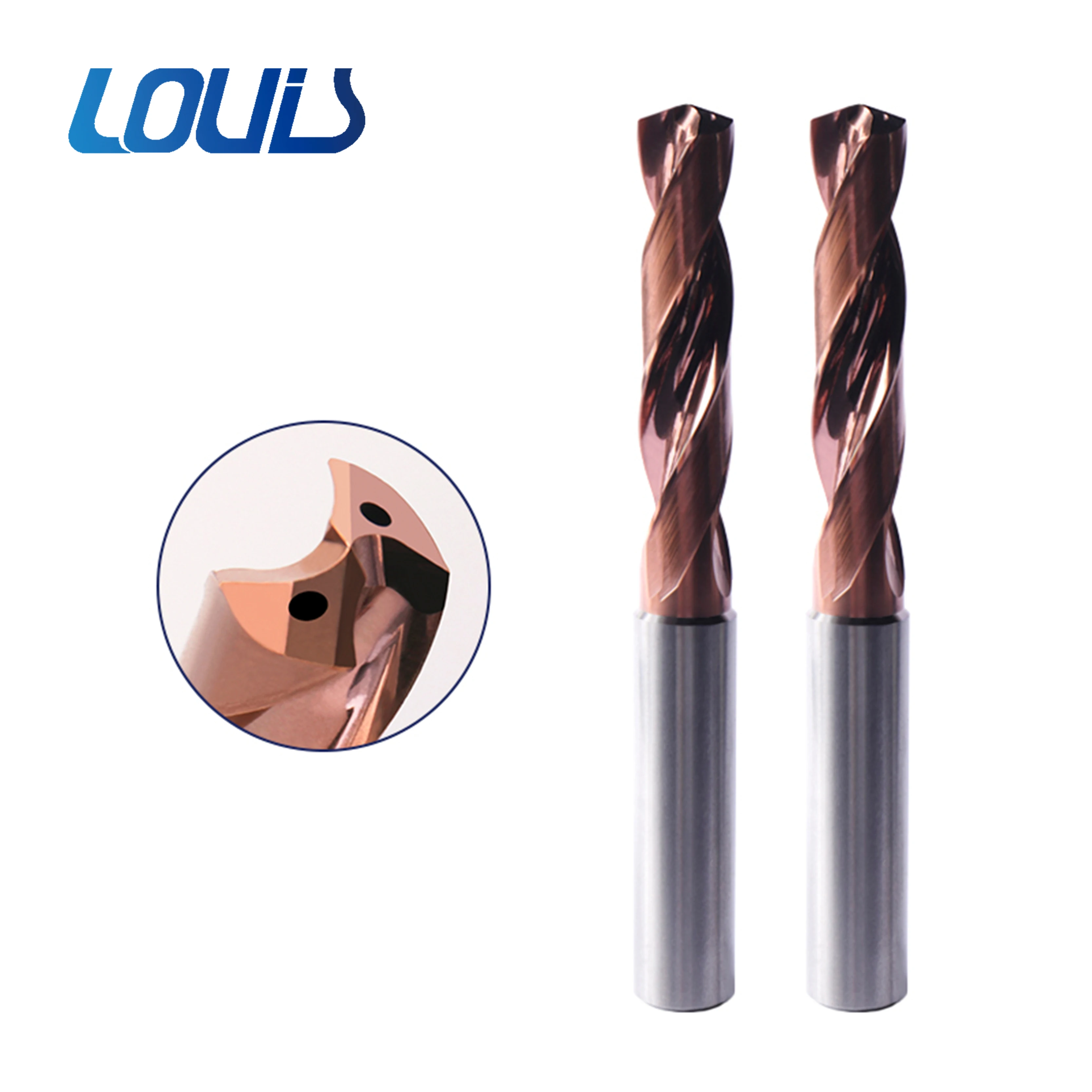 Extended deep hole drilling 100 super hard coated drilling steel stainless steel 60-degree tungsten steel bit carbide bit