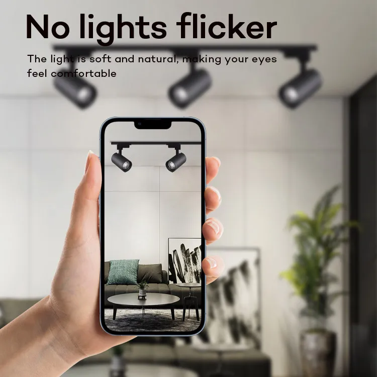 beam angle changeable focus adjustable LED COB Track Spot Light with zoom for art gallery museum lighting