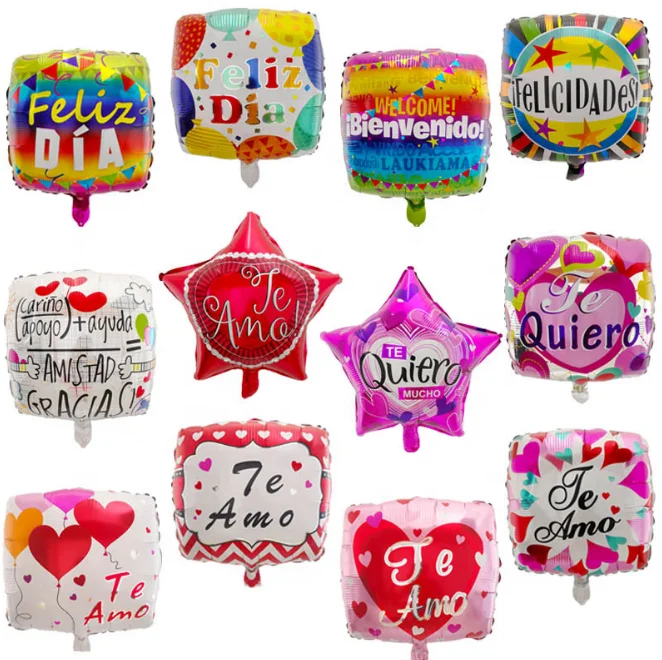 Горячая 18 дюймов испанский I love you с днем рождения дружбы happy Feliz cumpleaños алюминиевый круглый шар шара в виде звезды; Оптовая продажа