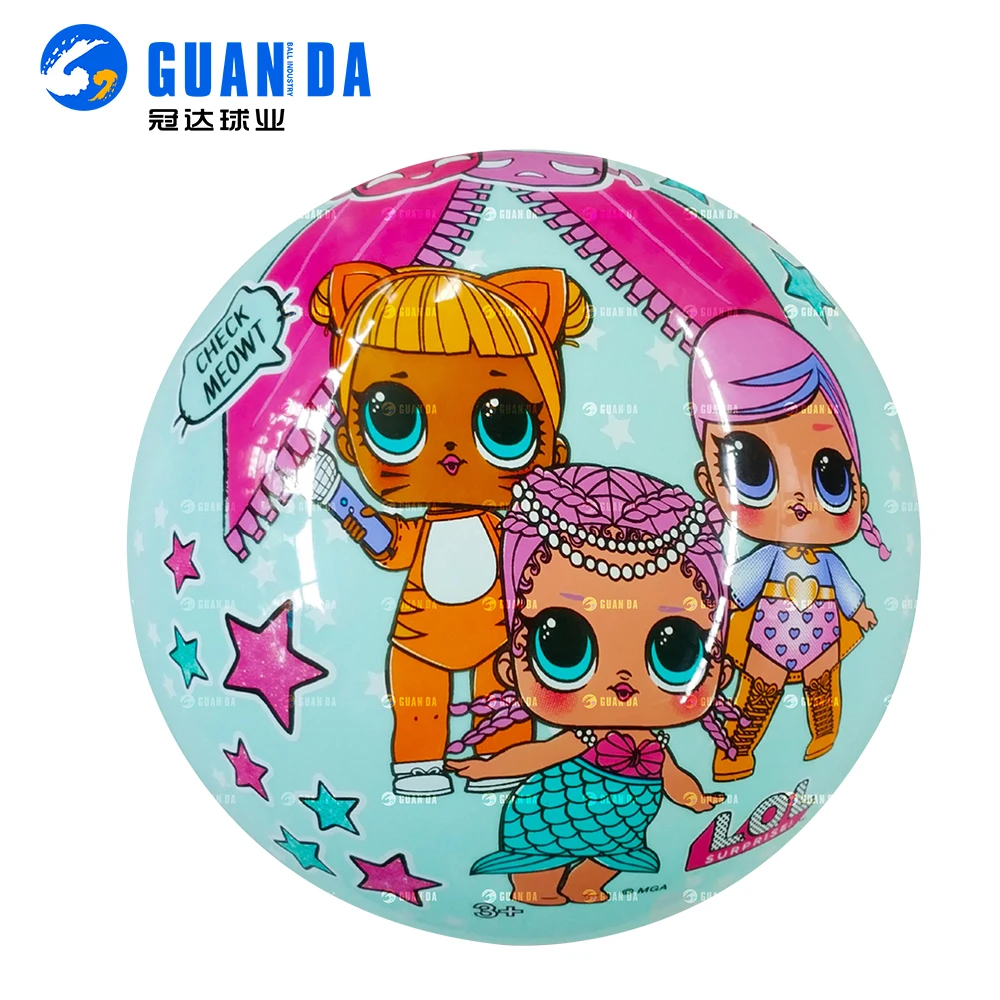 Hot sale inflatable cute decal handball entertain ball hopper ball toy ball